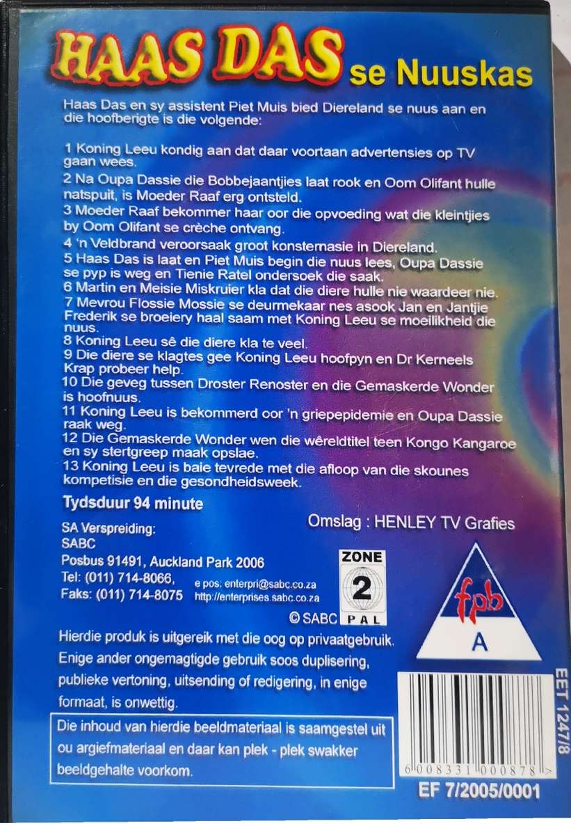 Haas Das se Nuuskas (DVD)