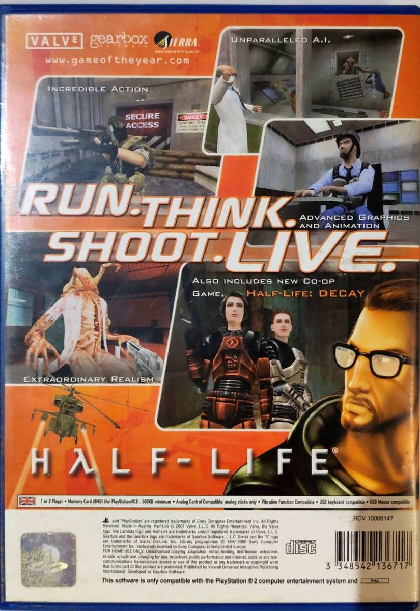Half Life (PS2) [Mint]