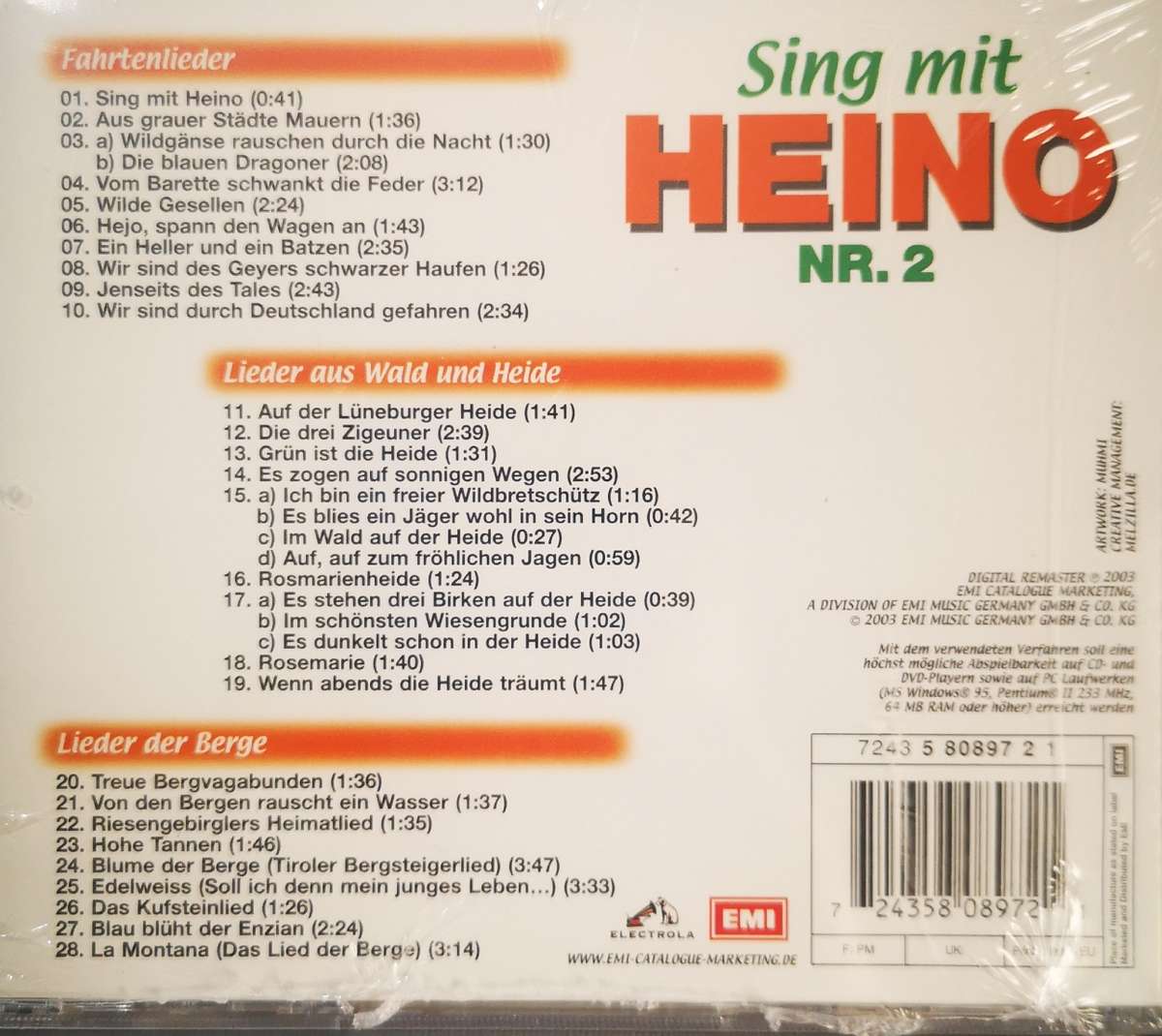 Heino - Sing Mit Heino Nr. 2 (CD) [New]