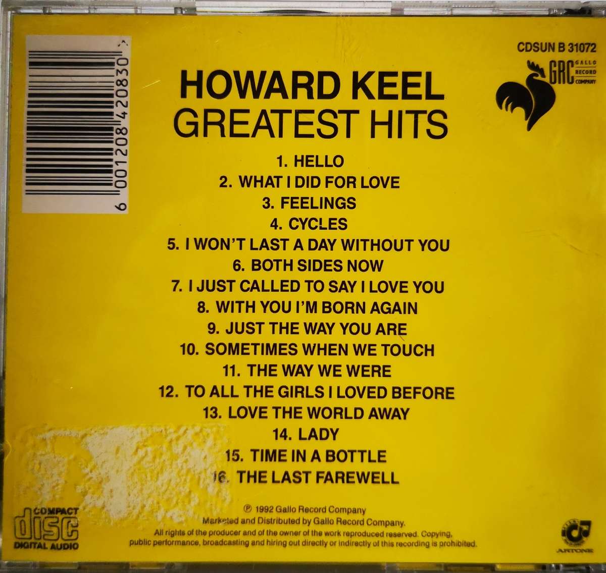 Howard Keel - Greatest Hits (CD)