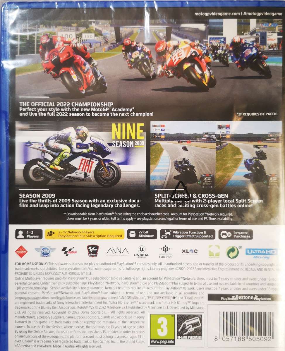 MotoGP 22 (PS5) [New Company Sealed]