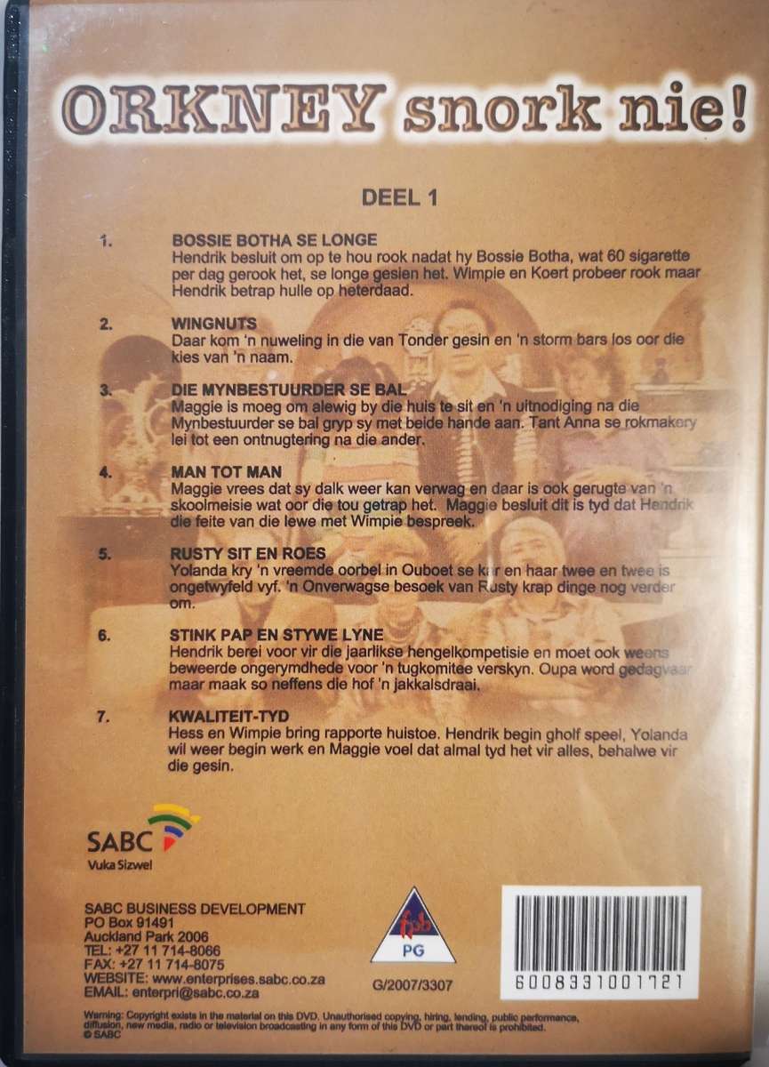 Orkney Snork Nie! Deel 1 (DVD)
