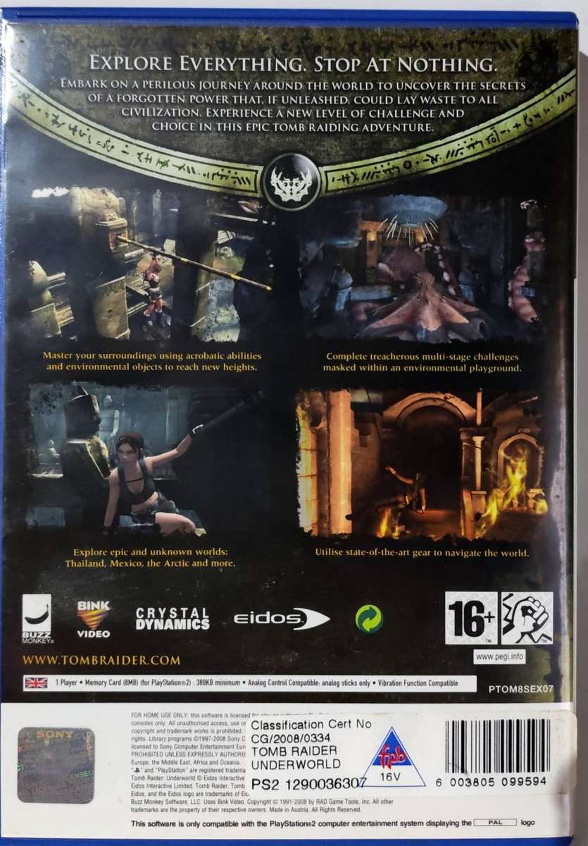 Tomb Raider - Underworld (PS2) (Mint)