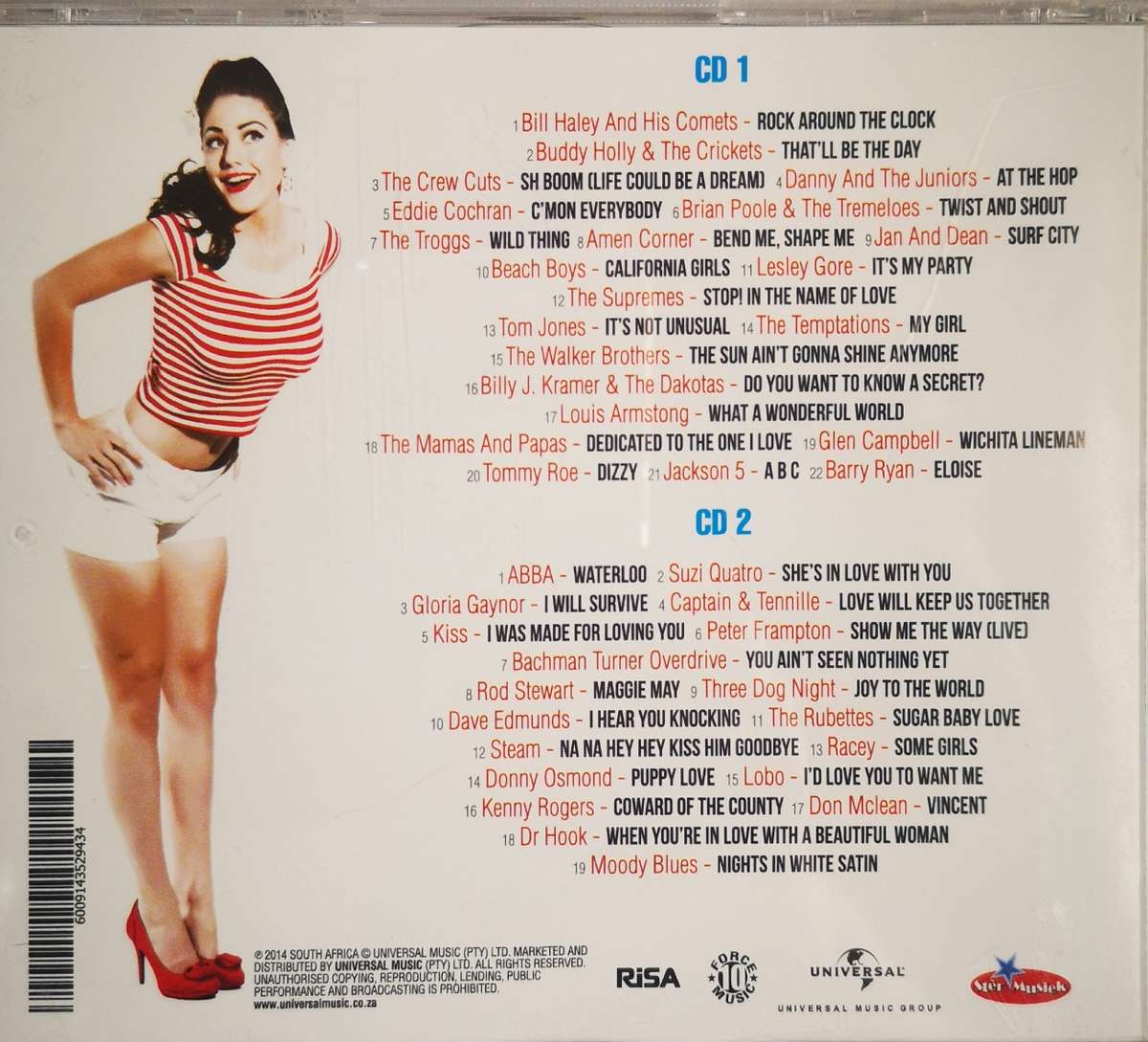 Top 40 Hits of All Time - Golden Oldies 50's 60's 70's (2-CD)