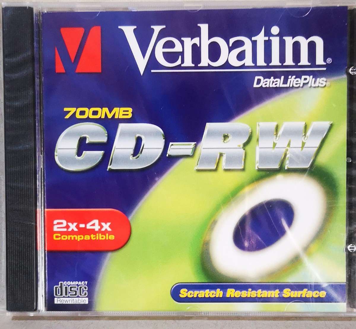 Verbatim CD-RW 2x-4x Compatible - With Jewel Case