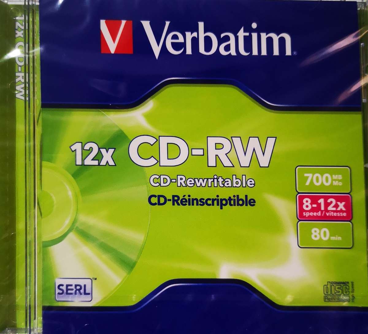 Verbatim 12x CD-RW + Case
