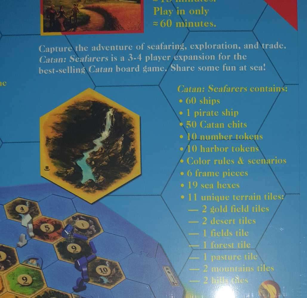 Catan Seafarers Expanssion (With Plastic Play Pieces) Brand New