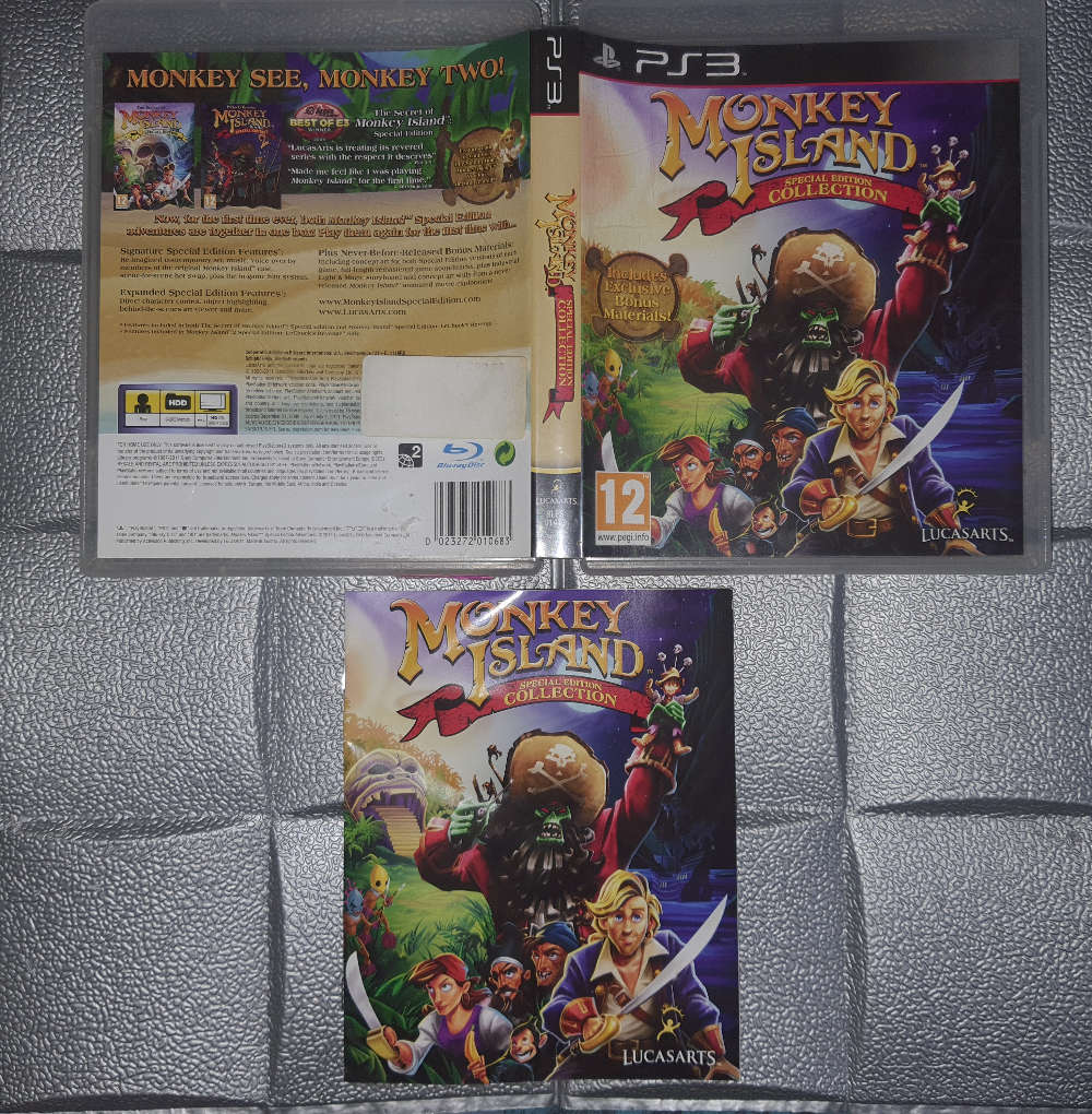 PS3 Monkey Island Special Edition Collection Game Used