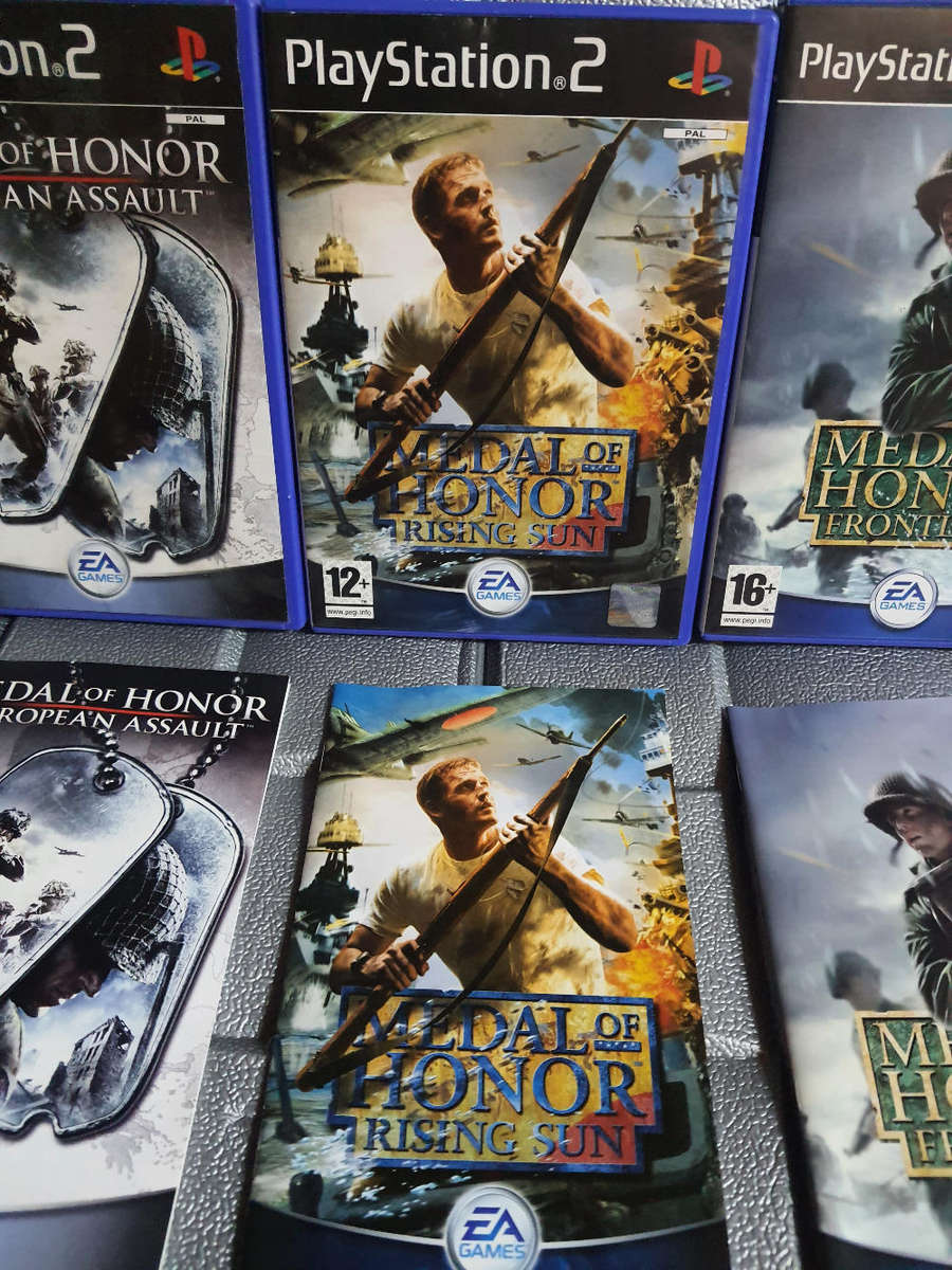 PS2 Medal Of Honor Game Bundle Used