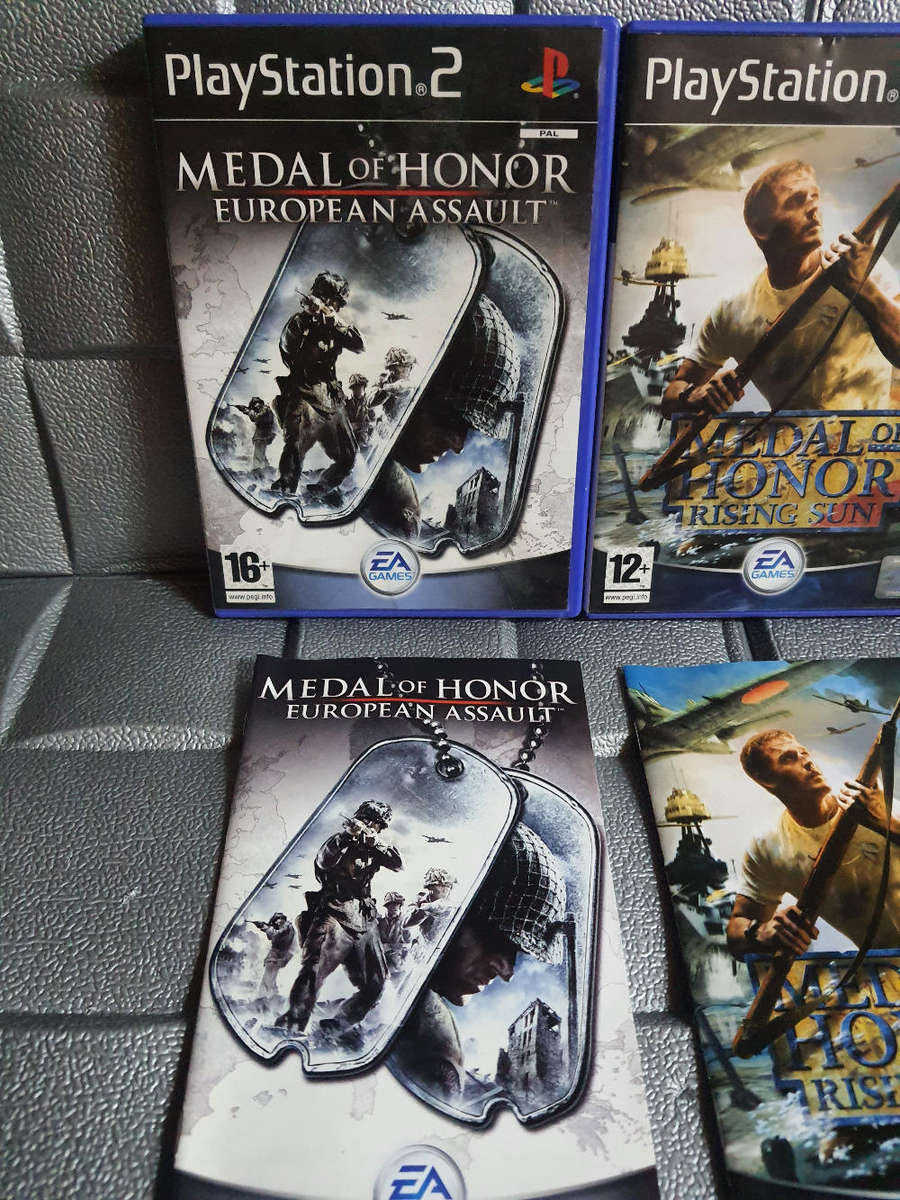 PS2 Medal Of Honor Game Bundle Used