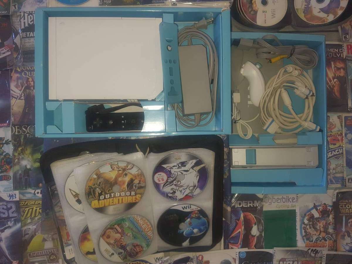 Nintendo Wii Console plus Games 187 NTSC Games used