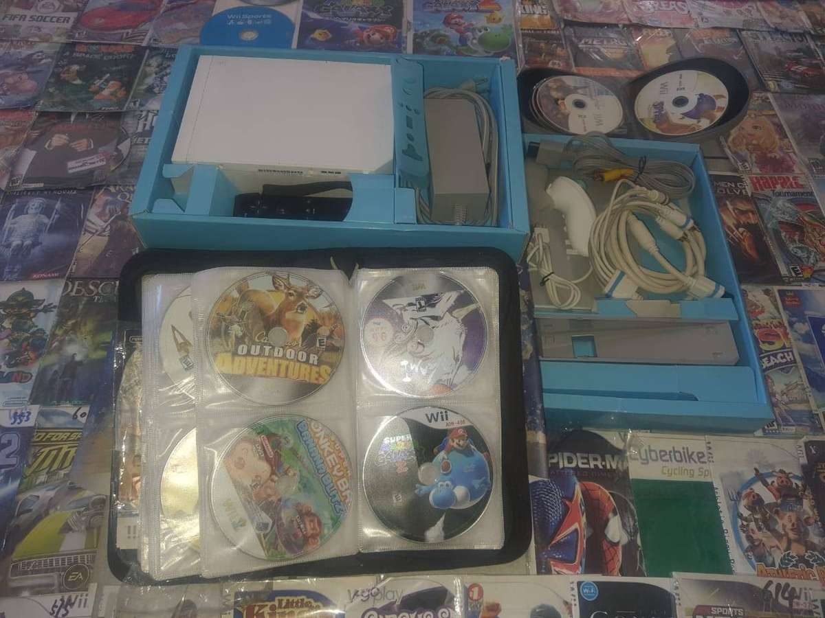 Nintendo Wii Console plus Games 187 NTSC Games used