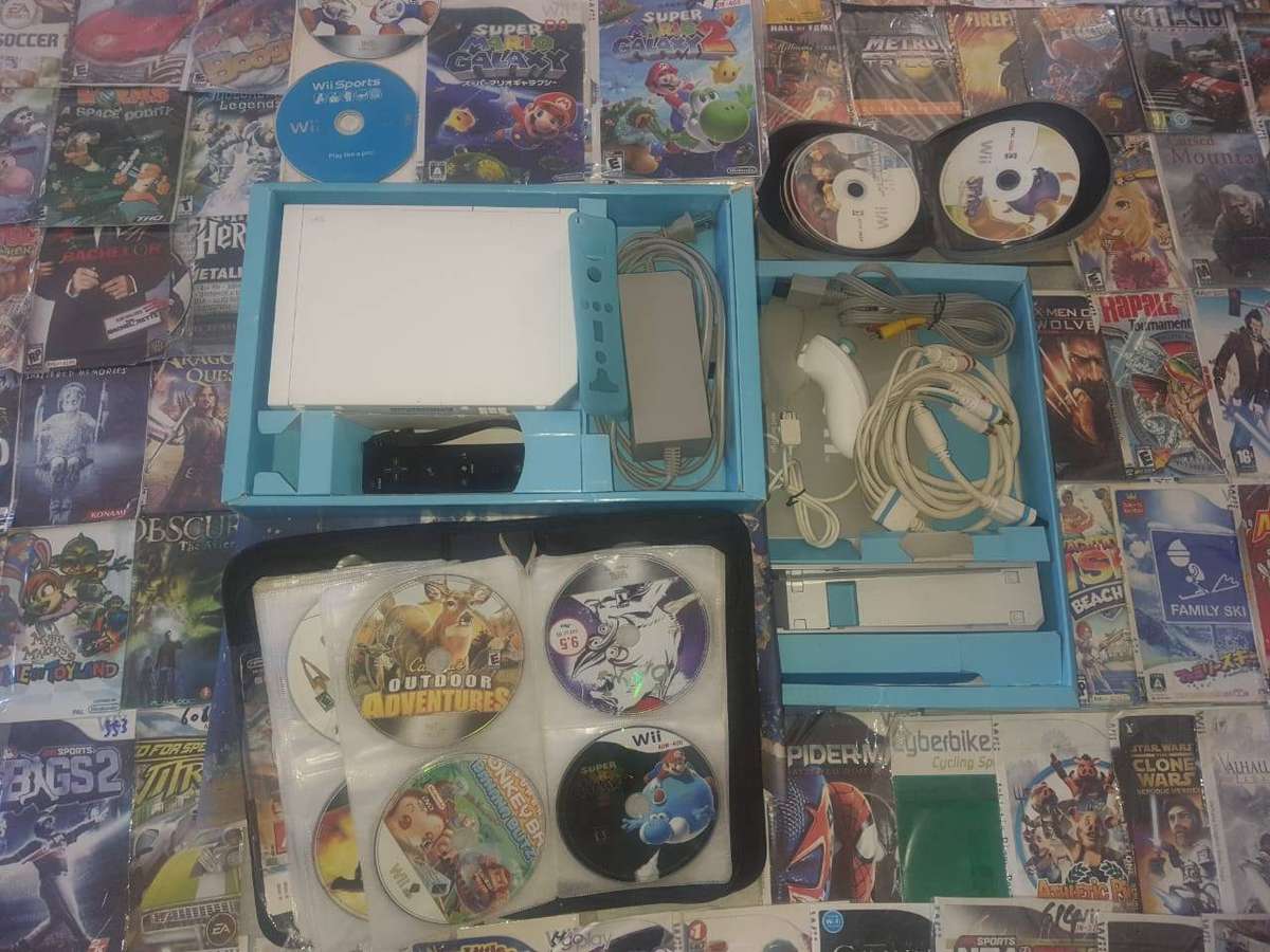 Nintendo Wii Console plus Games 187 NTSC Games used