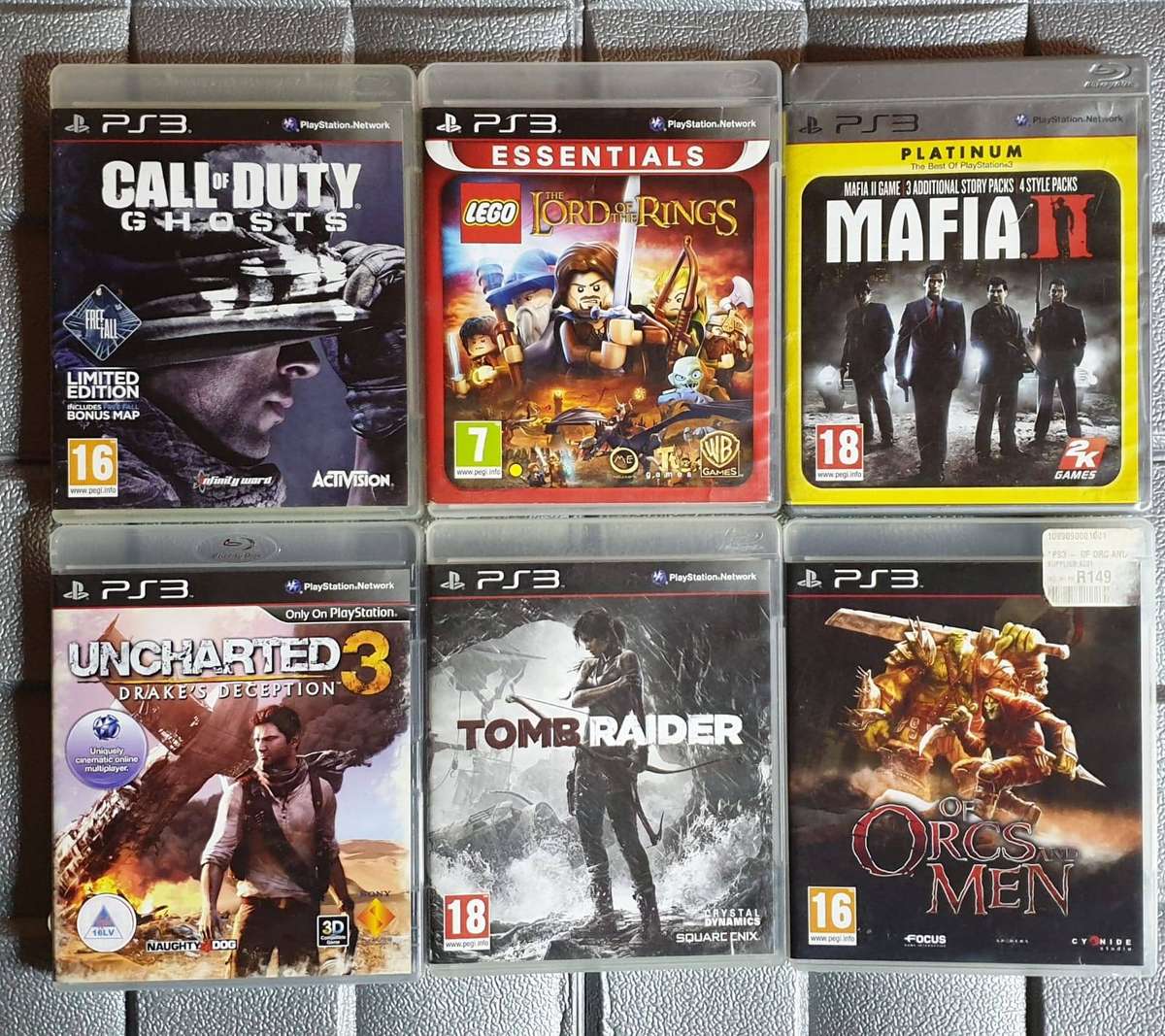 PS3 - 6 Games Bundle Used