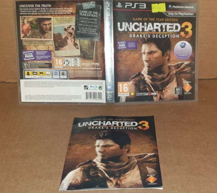 PS3 Uncharted 3 Game of the Year Game Used
