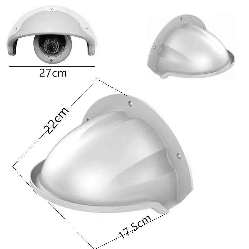 Universal Sun Rain Dust Antiglare Shield For Security Cameras and Outdoor Fixtures ( Pack Of 4 Pcs)