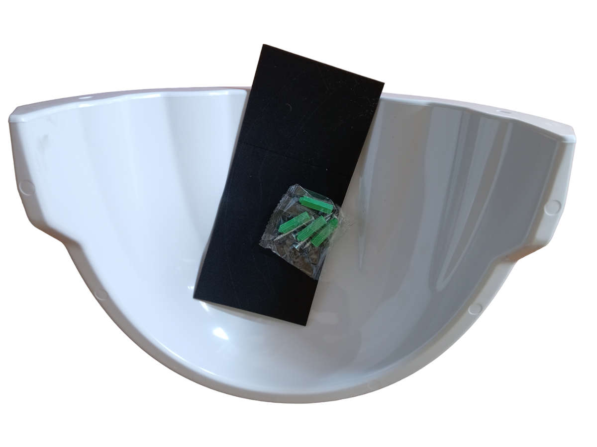 Universal Sun Rain Dust Antiglare Shield For Security Cameras and Outdoor Fixtures