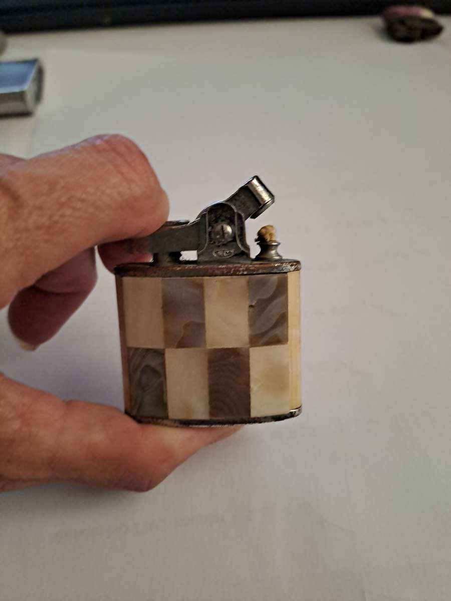 Rare vintage BRIDE mother of pearl lighter