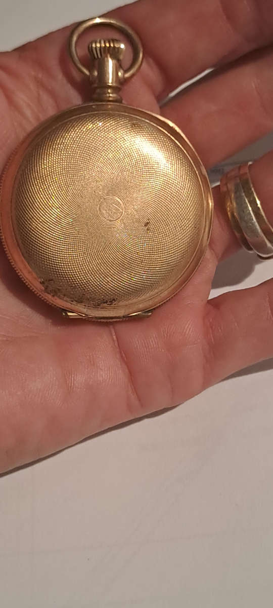 Globe WCCO American Waltham watch co gold pocket watch