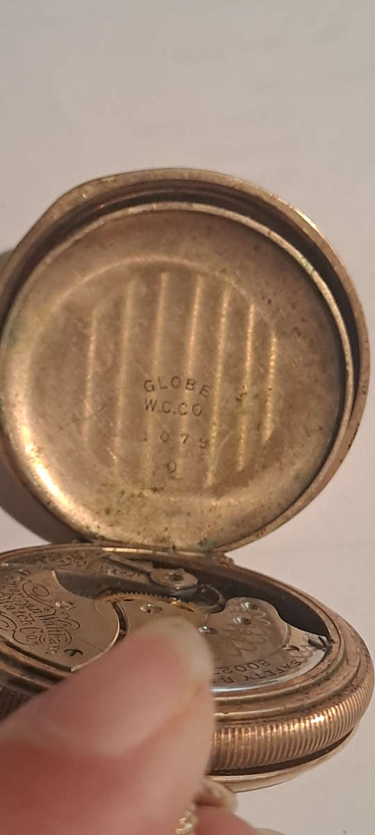 Globe WCCO American Waltham watch co gold pocket watch