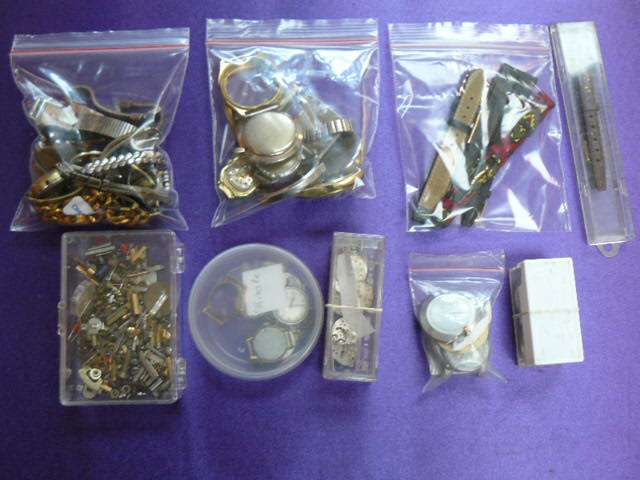 Lot of watch spares with new watch straps - Great value REDUCED!!!!!!!!!!!! WITH EXTRAS !!!!!!!!