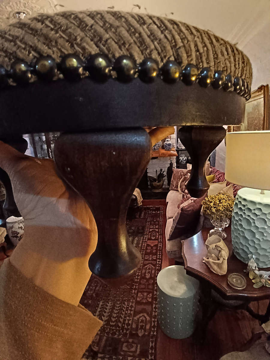 Antique Mahogany Footstool