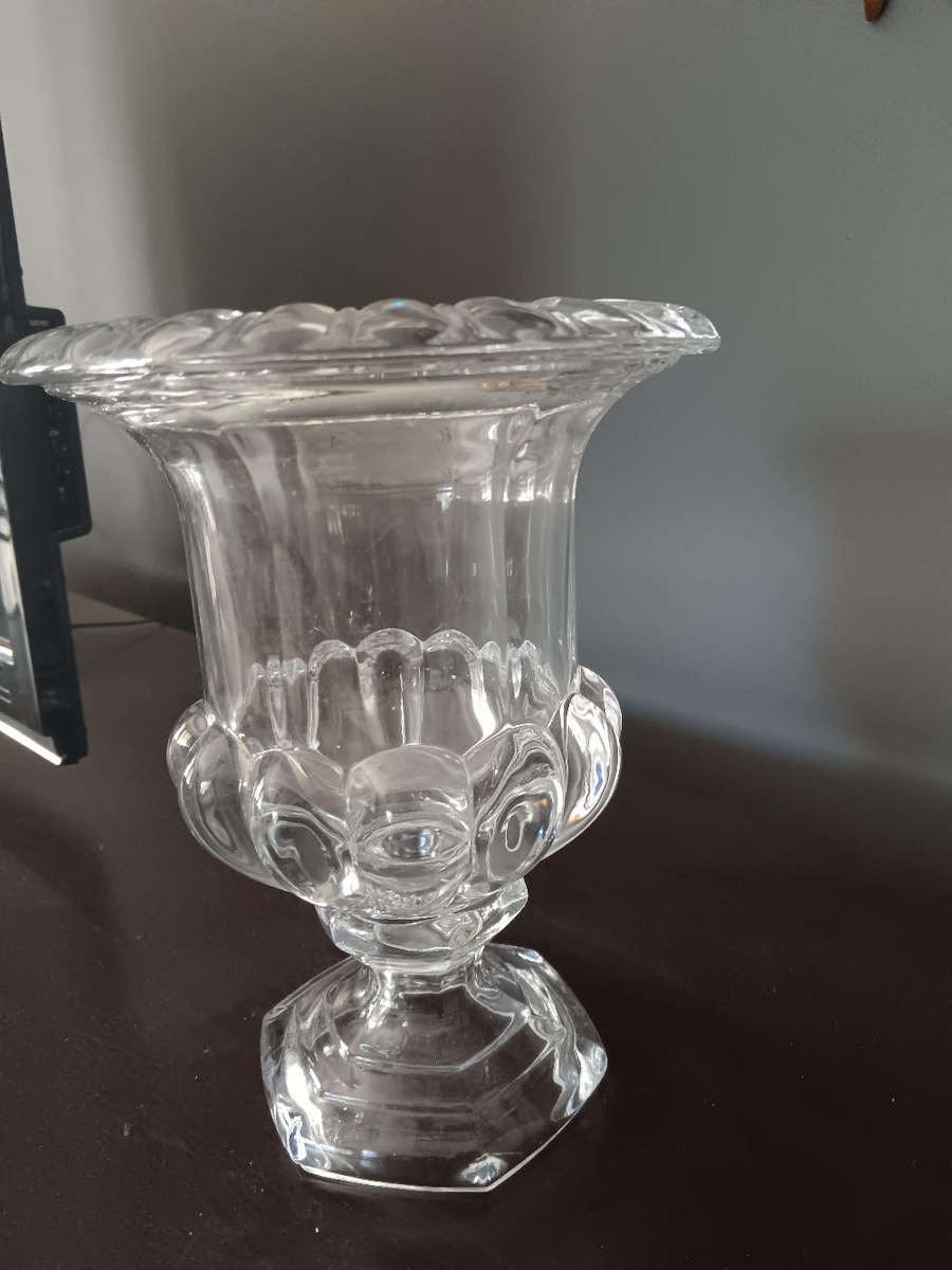 Crystal Glass Urn Vase