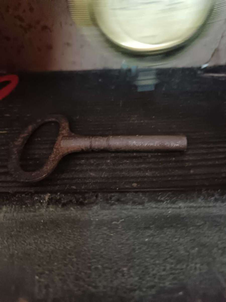 Antique Wooden Bracket Clock with Porcelain Face