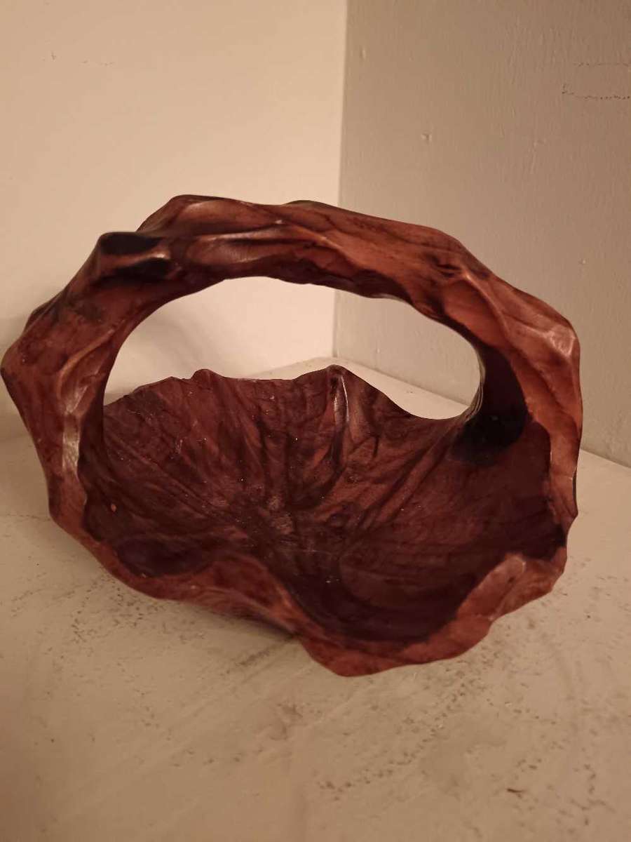 Burl Wood Basket