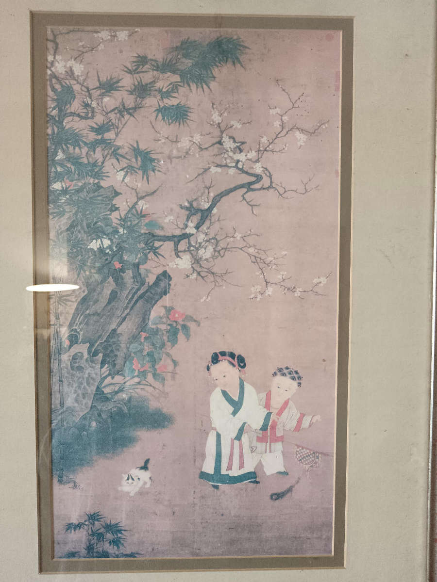 Framed Chinese painting