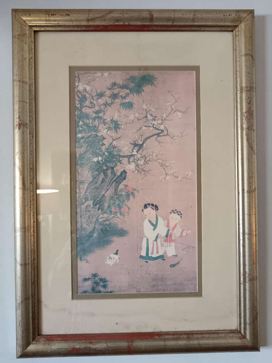 Framed Chinese painting