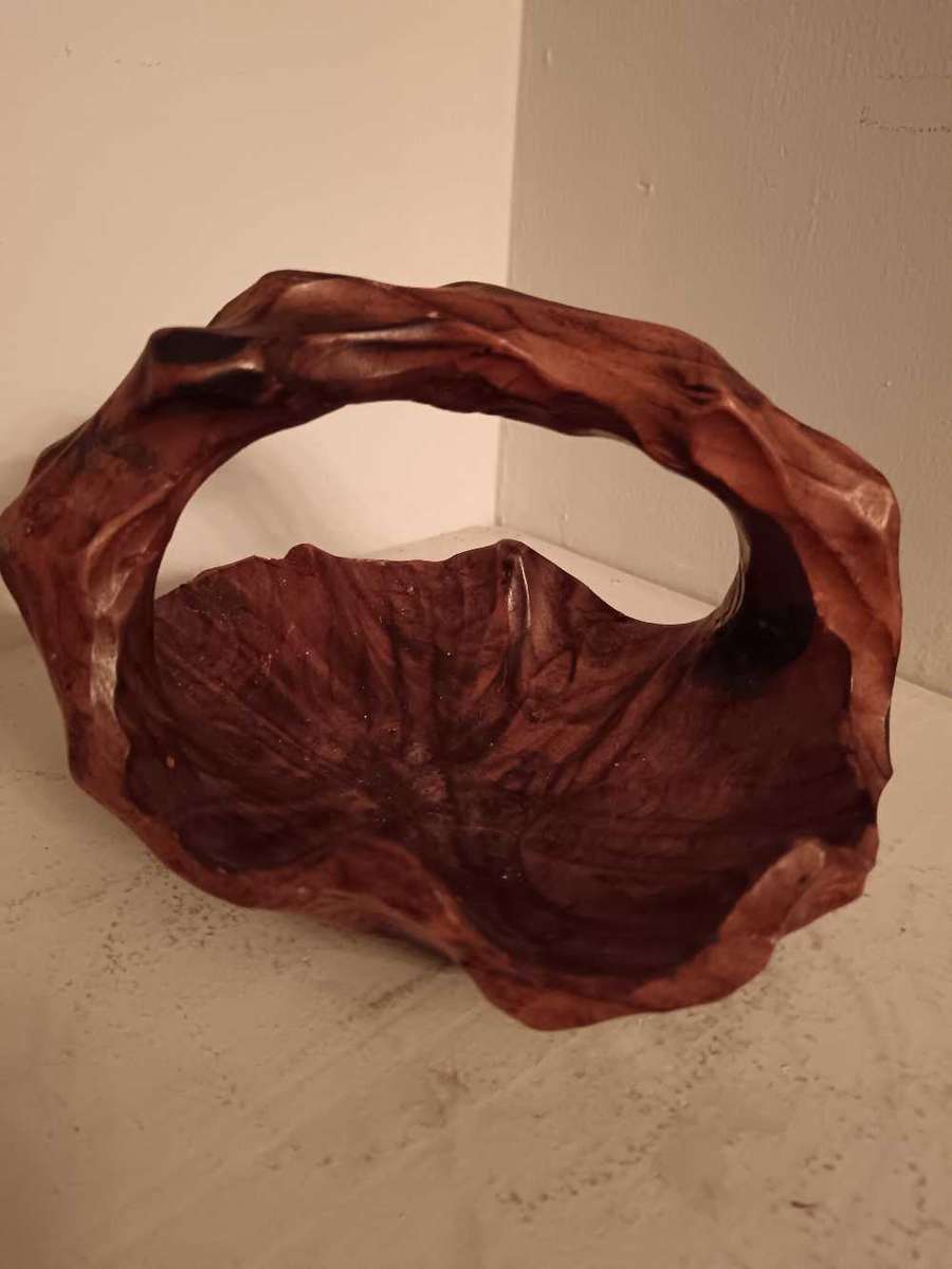 Burl Wood Basket
