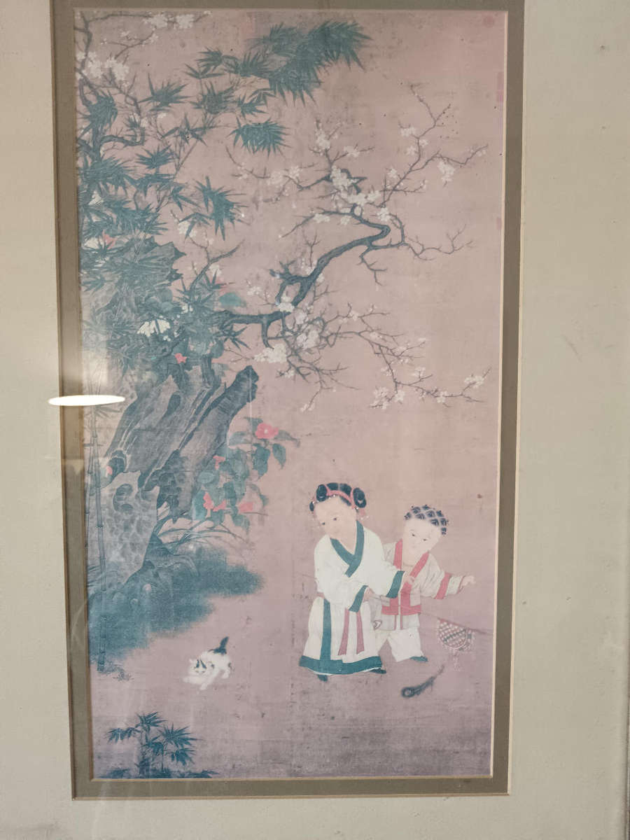 Framed Chinese painting