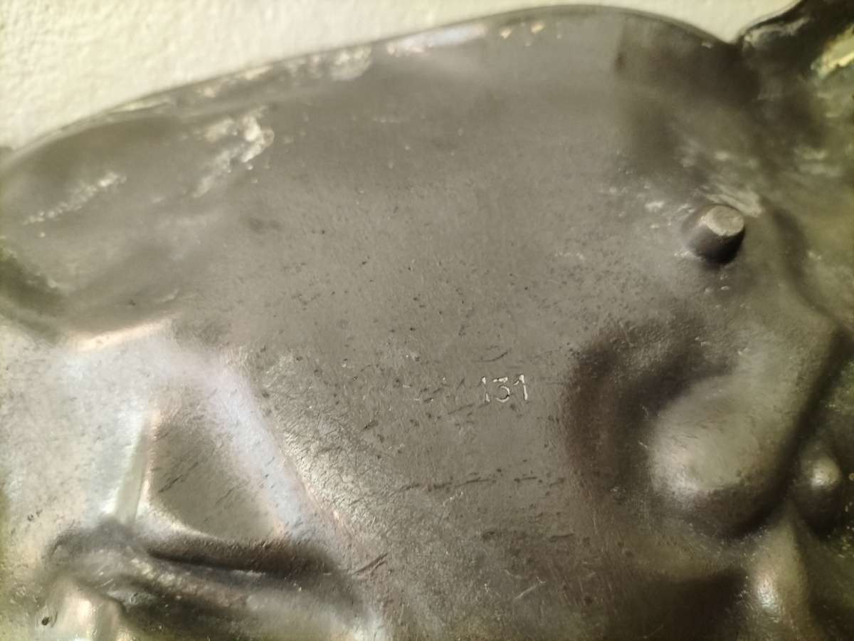 Pewter archille Gamba Dish C1900