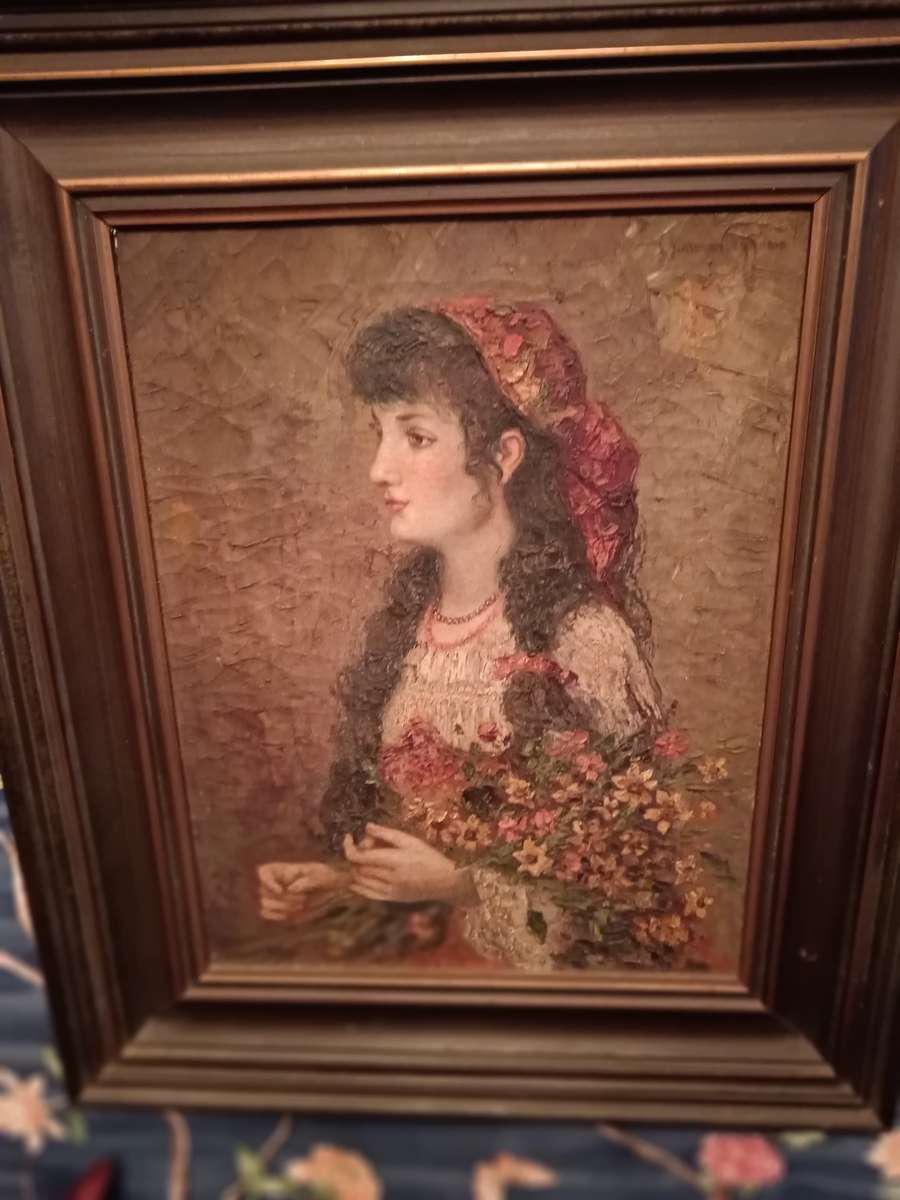 Painting by Jules Monnickendam Dutch Painter 1874 - 1943