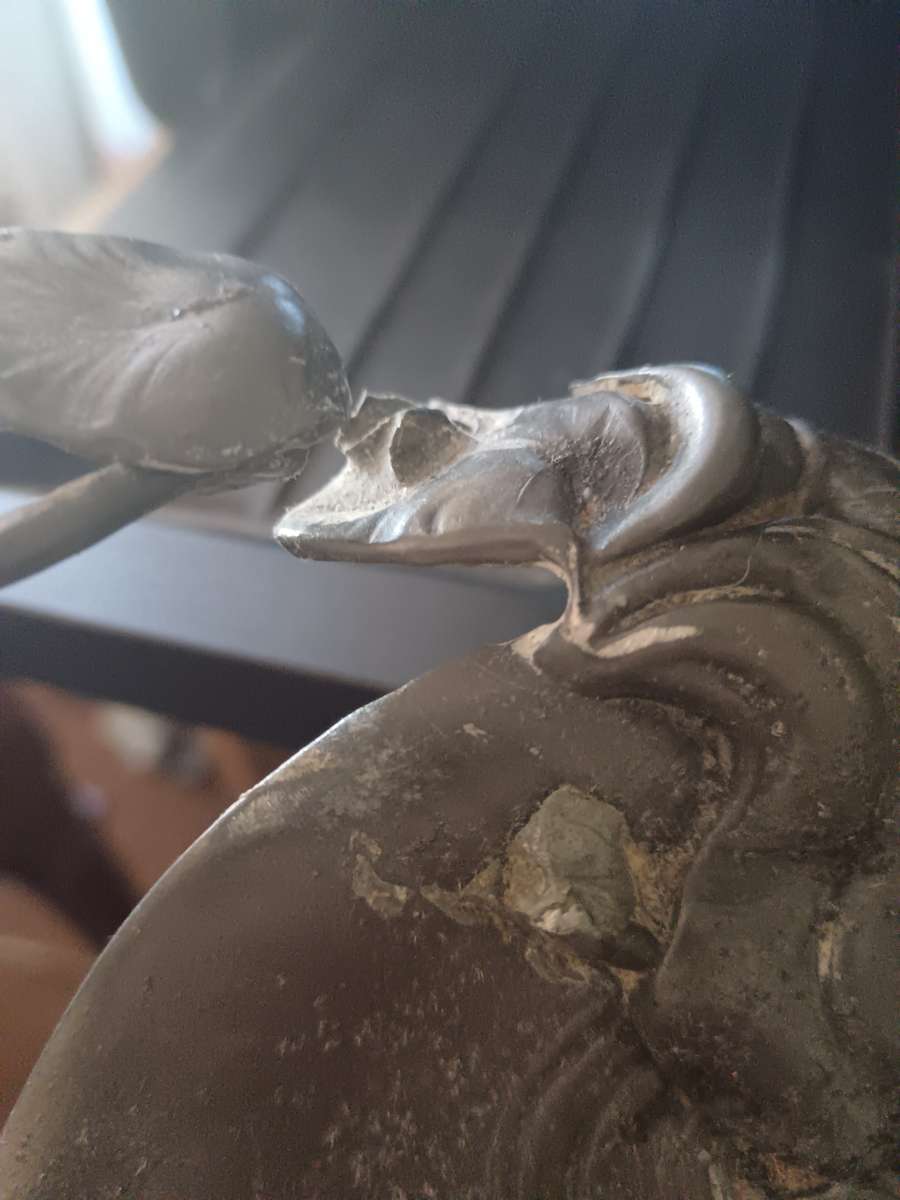 Pewter archille Gamba Dish C1900