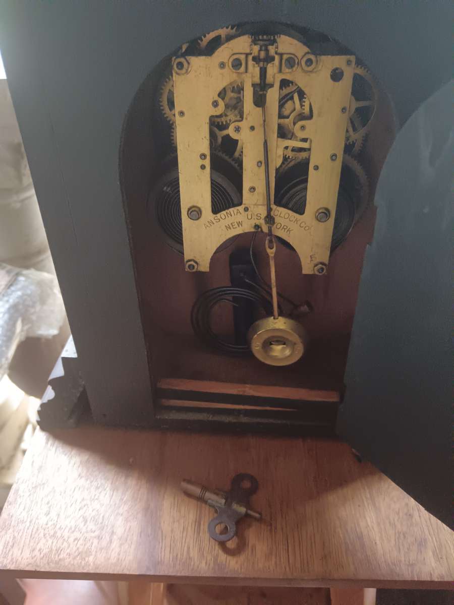 Wooden Ansonia Mantle Clock