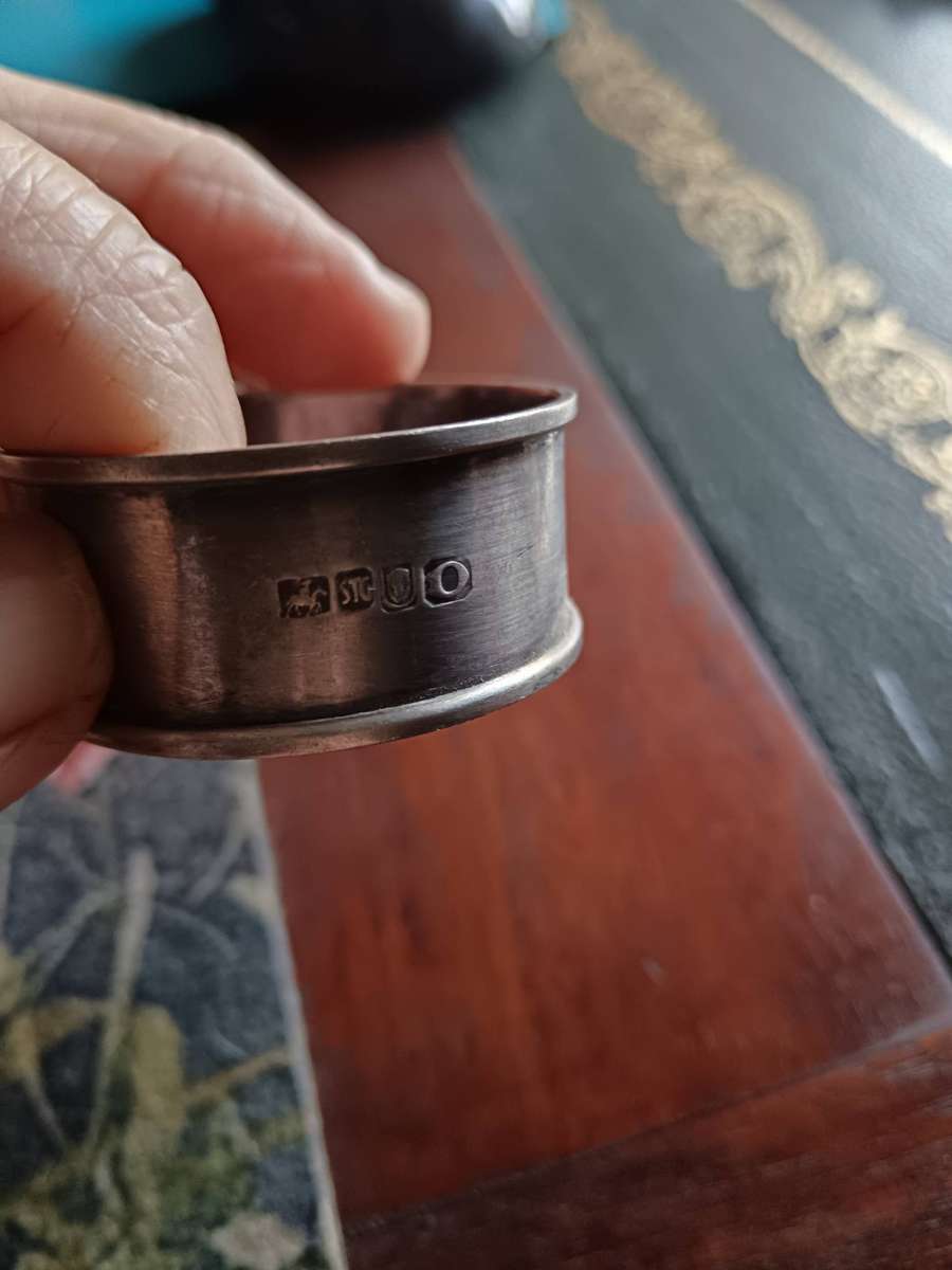 Norman Watson Durban Silversmith Set Of 3 Silver Serviette Rings