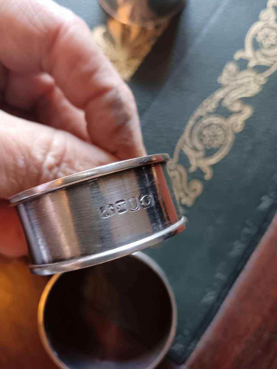 Norman Watson Durban Silversmith Set Of 3 Silver Serviette Rings