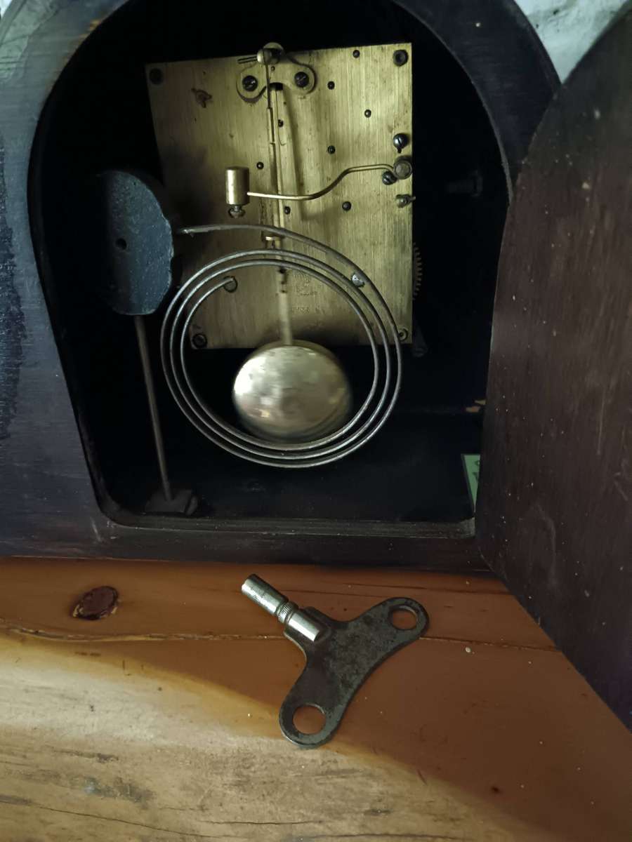 Napolean Hat mantel Clock Made in England