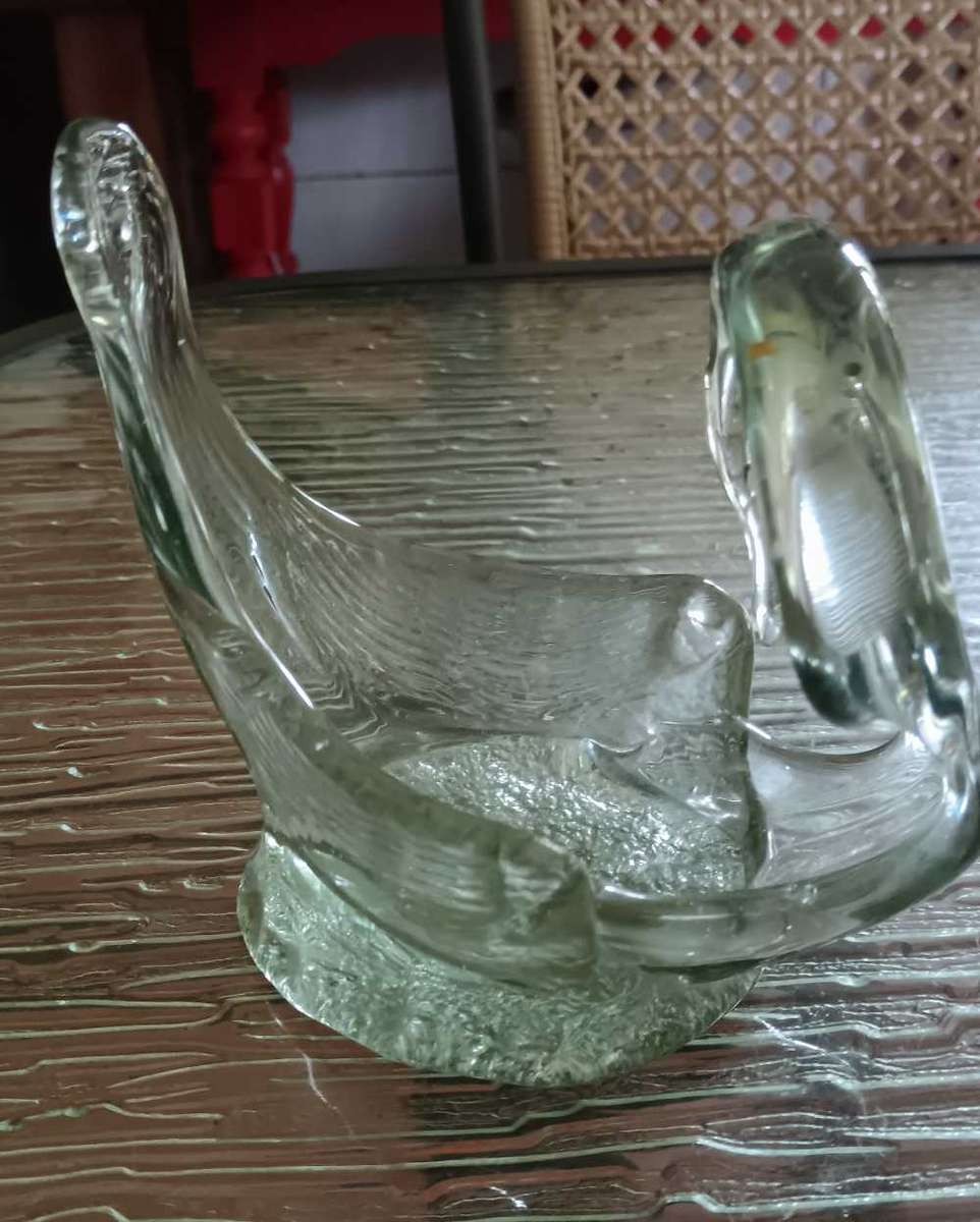 Vintage Glass Swan