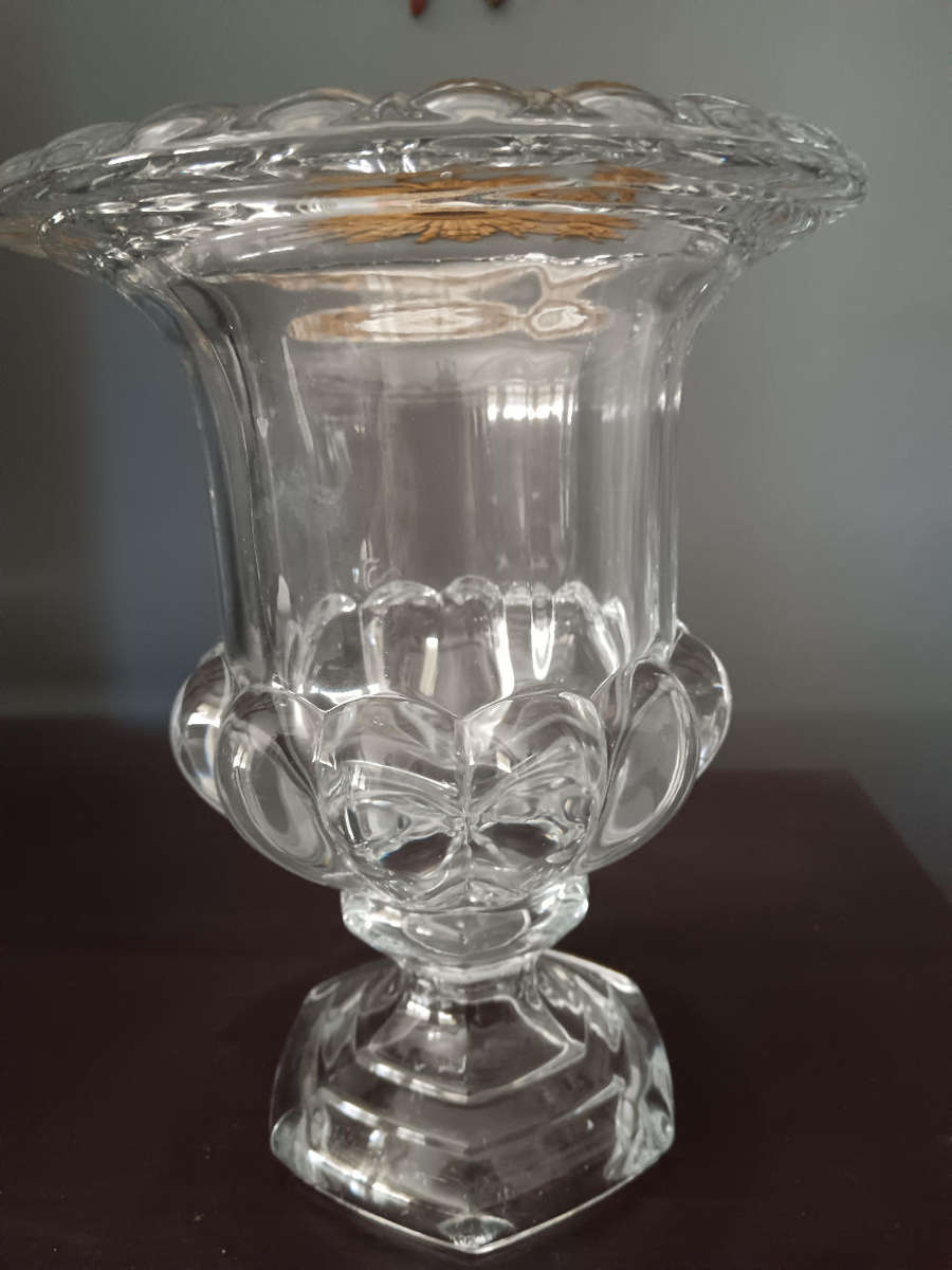 Crystal Glass Urn Vase