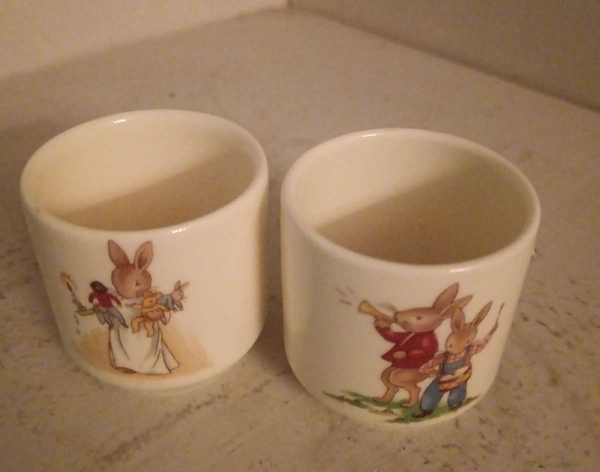 Royal Doulton Bunnykins Pair if Egg Cups