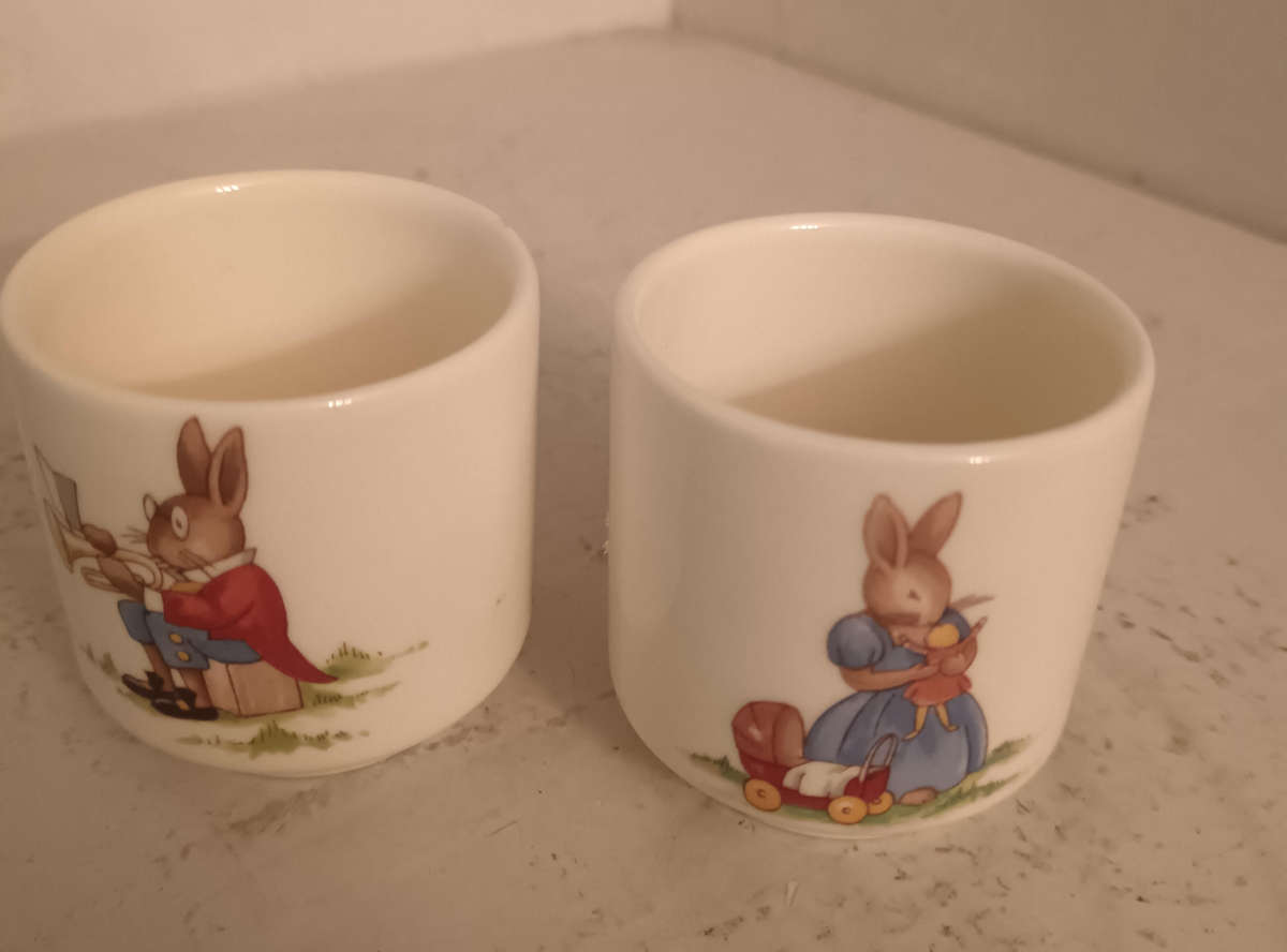 Royal Doulton Bunnykins Pair if Egg Cups