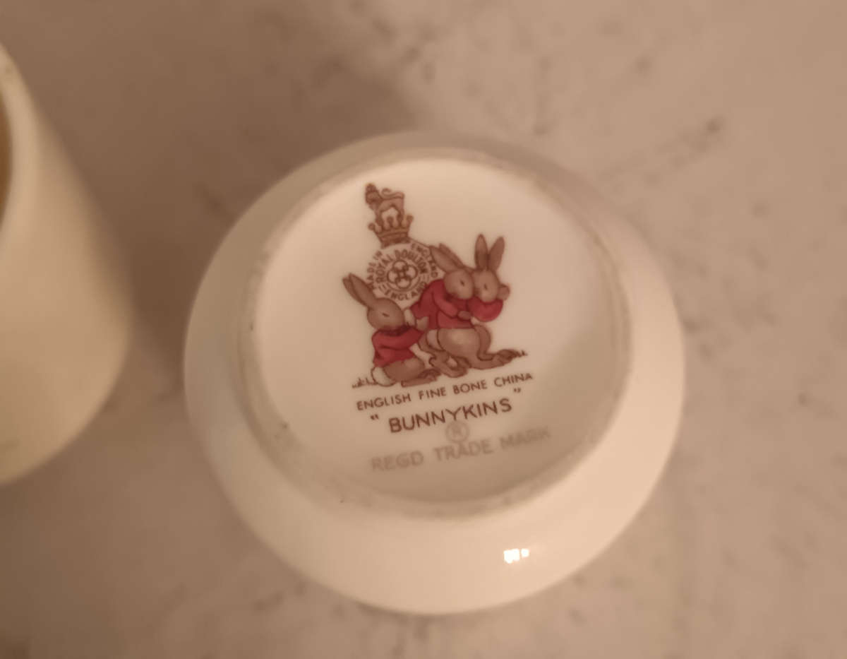 Royal Doulton Bunnykins Pair if Egg Cups