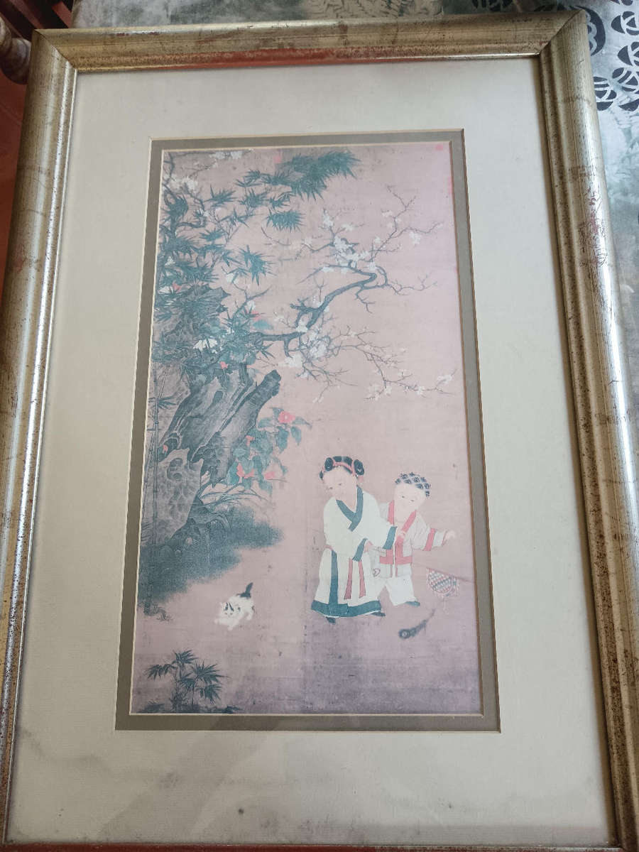 Framed Chinese painting