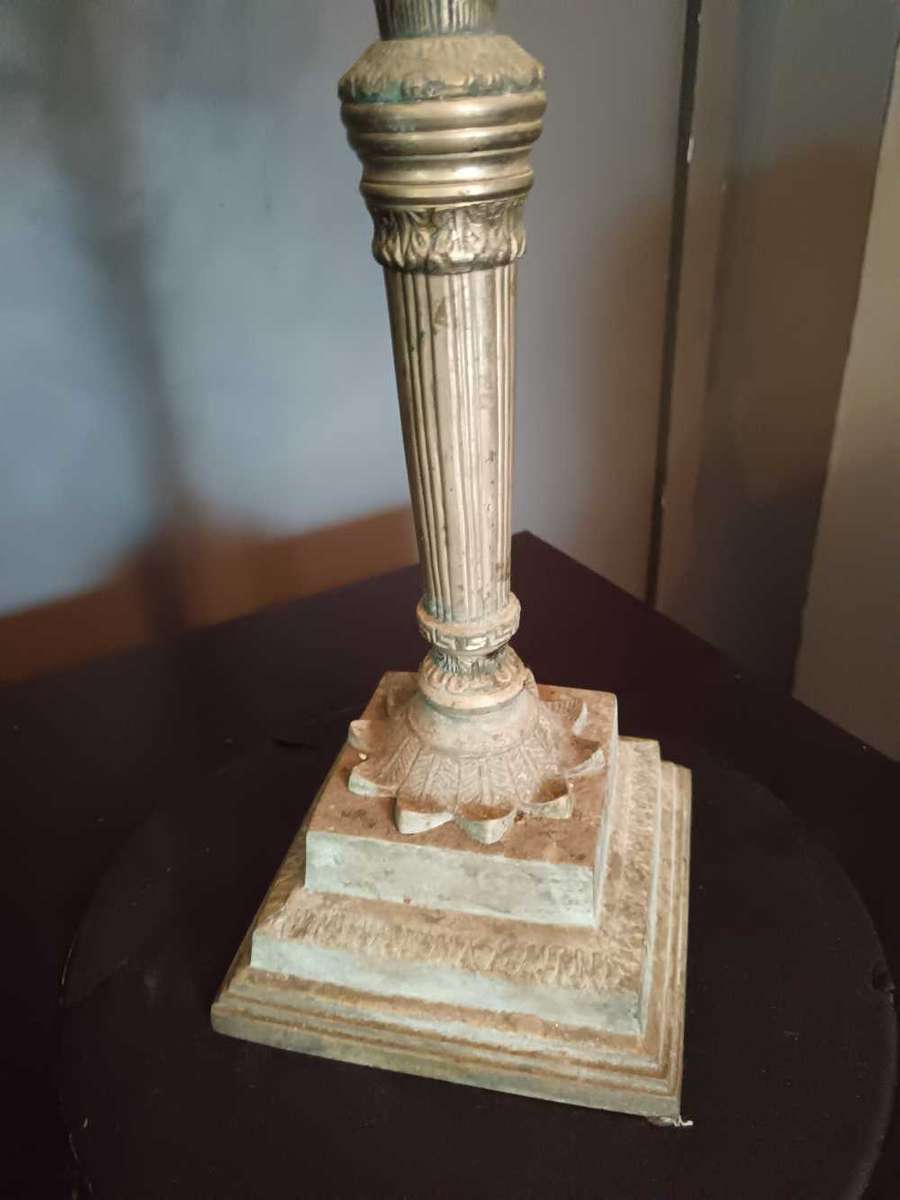 French Cast Metal  9 Arm Candelabra