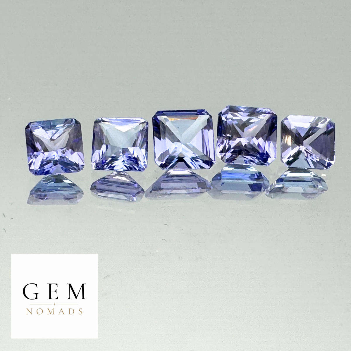 5mm - 5.5mm Princess-Cut Tanzanites