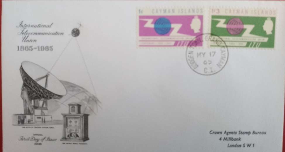 CAYMAN ISLANDS ITU FDC 1965