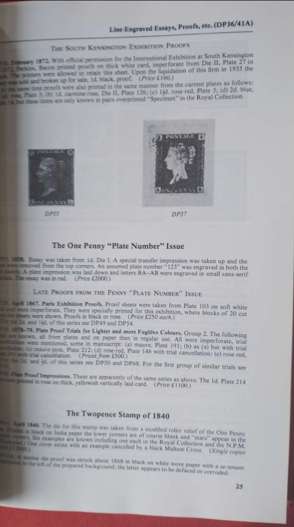 GB PENNY BLACK/BLUE CATALOGUE 1983 FOR PLATE NUMBERS -MUST HAVE FOR COLLECTORS OF THEM !!